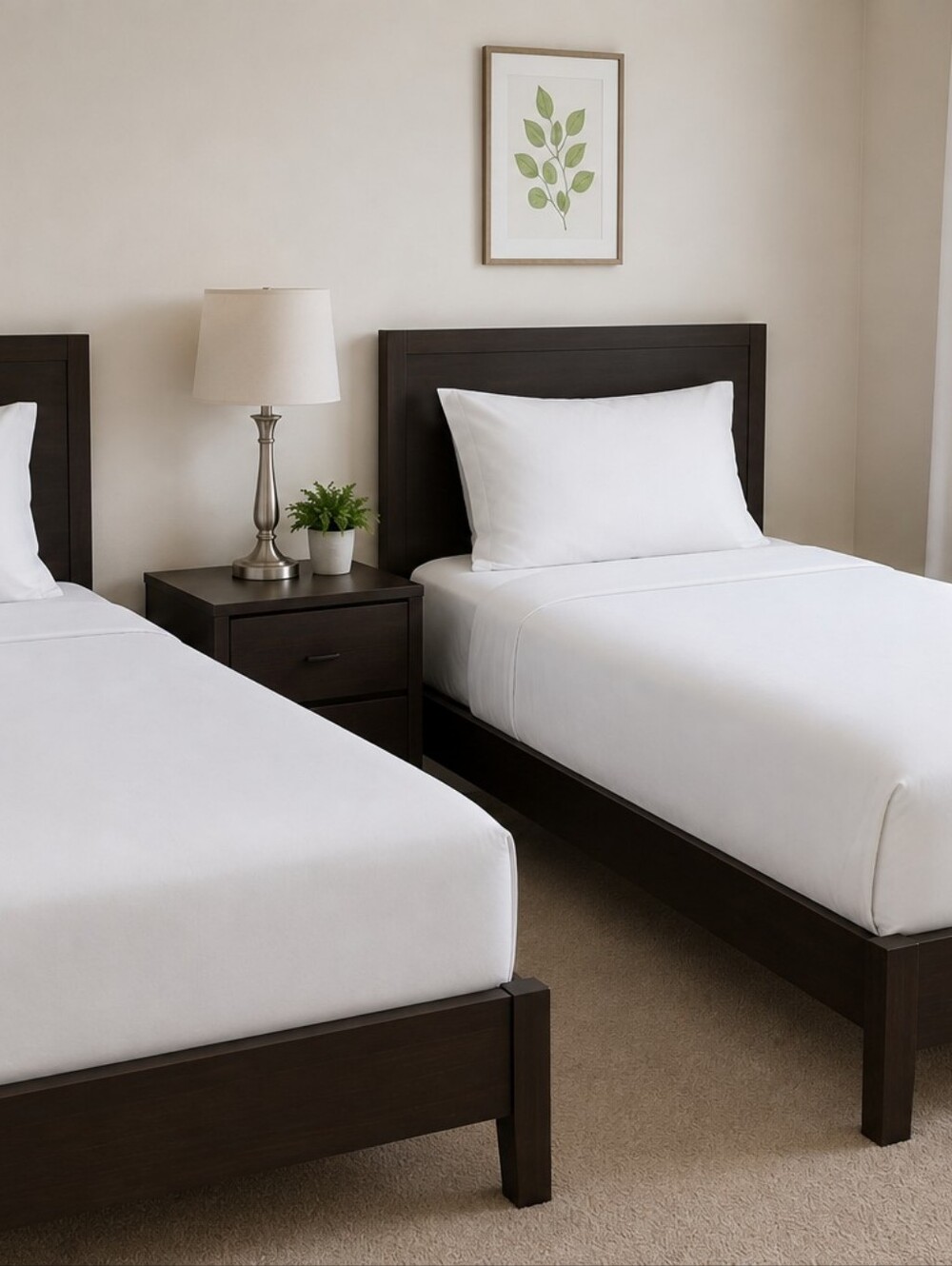 New Unbranded Twin 3-Piece Sheet Set Bundle – 2 Complete Sets – White Polyester
